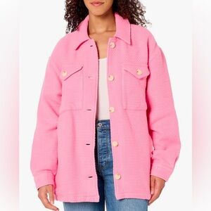 Outerknown Womens  Standard Cloud Weave Shirt Jacket NWT Size M Carnation